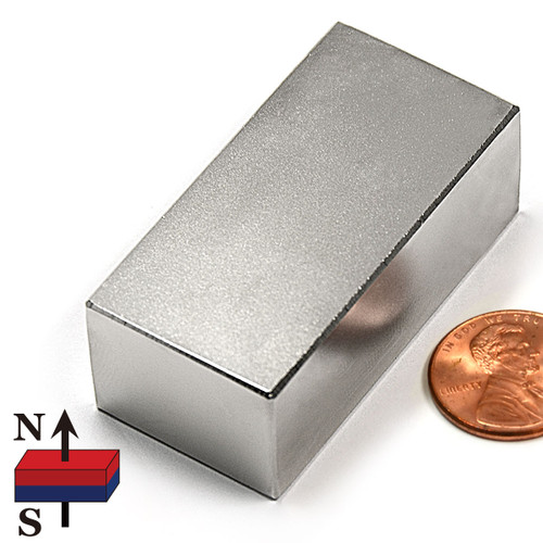 2x1x3/4" Rectangle Neodymium Magnet