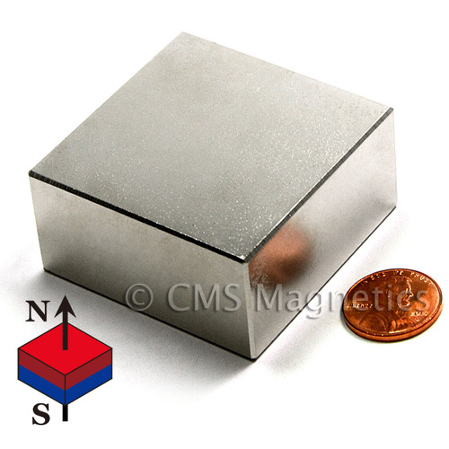 2x2x1" Neodymium Magnet Block