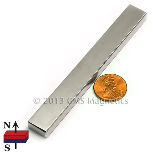 4"X1/2"X1/4" NdFeB Rare Earth Magnets
