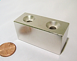 Super Strong Block Magnets Neodymium  2"x.75"x1 NdFeB Rare Earth Magnets