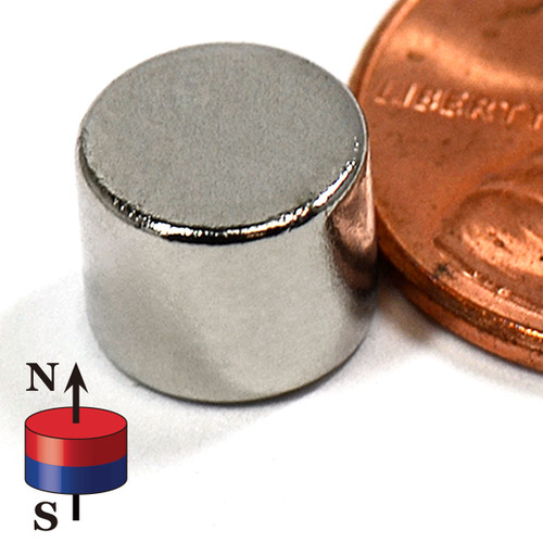 N42 neodymium disc magnet 5/16 inch diameter x 1/4 inch thick - strong rare earth disc magnet