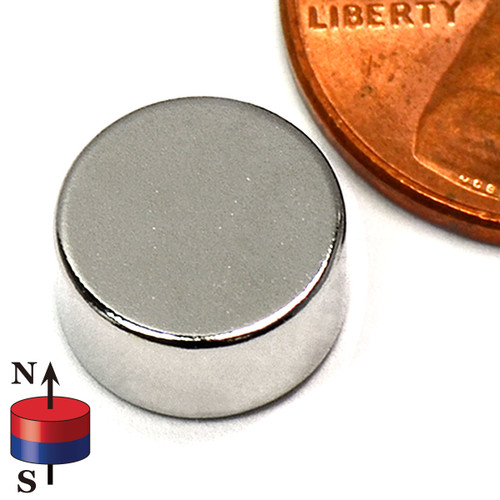 N42 Neodymium Cube Magnet - 3/16 in. x 3/16 in. x 3/16 in. thick - 2.2lbs  Pull