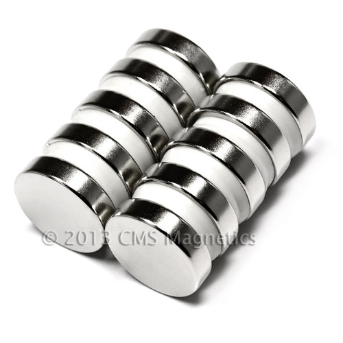 1x1/4" N45 Neodymium Disc Magnet