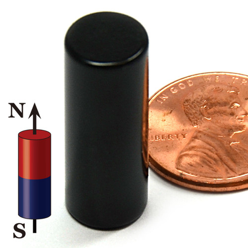 N42 Neodymium Cylinder Magnet 3/8x1 Inch with 18 LB Pull