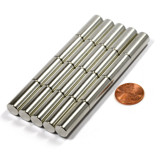 High Strength 18 LB Pull Neodymium Cylinder Magnet
