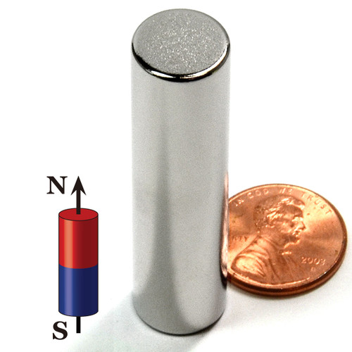 Magnet N45 1/4" x 1/4" diameter Cylindrical NIB Rare Earth Neodymium 20 pcs 