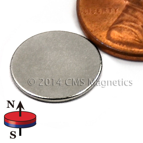 1/2"X1/32" NdFeB Rare Earth N52 Neodymium Disc Magnet 1/2"x1/32"