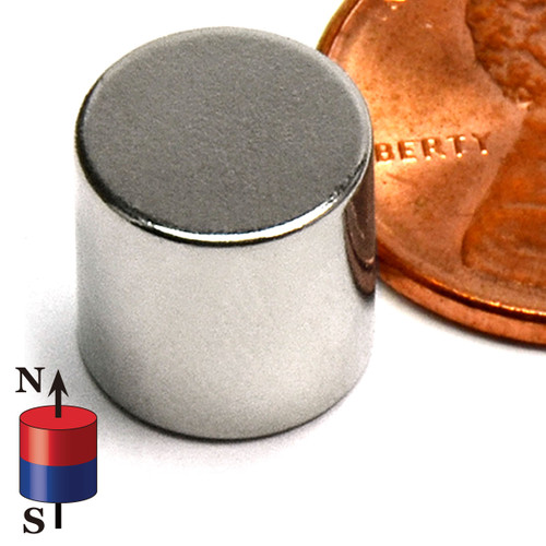 N52 Neodymium Disc Magnet ND031-52NM – 3/8" x 3/8", 15 lb Pull