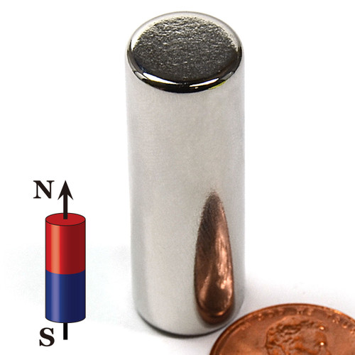 3/4-in x 1-inch Rare Earth Neodymium Cylinder Magnet Strong Cylindrical Rod N42 