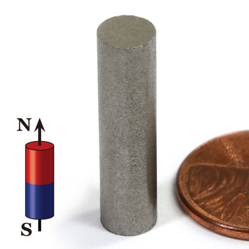 Samarium Cobalt Magnets Dia 1/4x1" SmCo Cylinder Magnet 527 F Temperature (SMD0245-26)