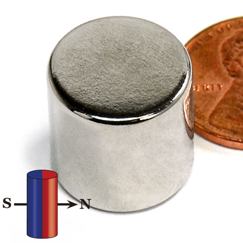 5/8X5/8" Diametrically Magnetized NdFeB N42 Neodymium Disc Magnet 5/8"x5/8"