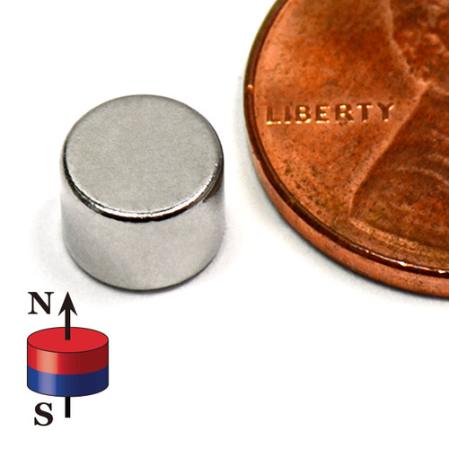 N52 Neodymium Disc Magnet - 1/4x3/16 Inch