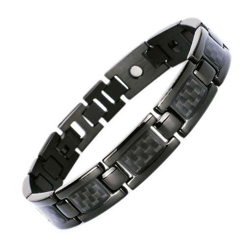 Magnetic Bracelet Gloss Black Titanium B116D