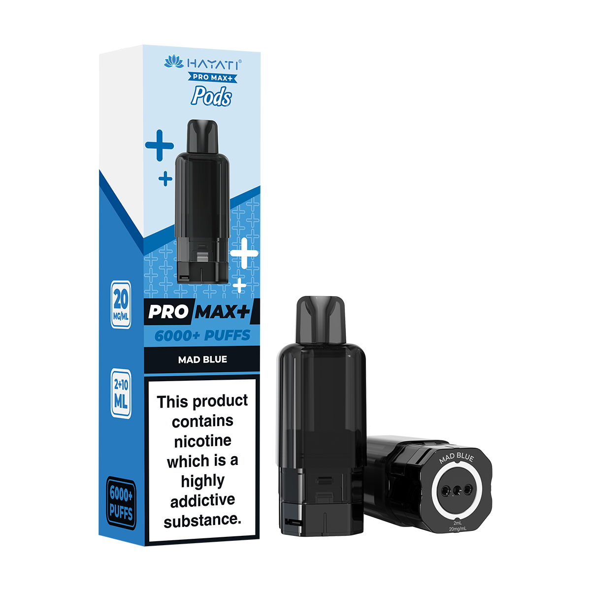 Teether Puff Mad Blue Hayati Pro Max+ Refill Pack | 20mg Nic Salt