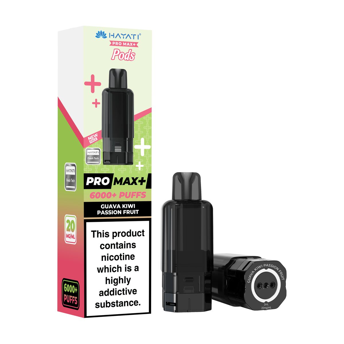 Guava Kiwi Passion Fruit Hayati Pro Max+ Refill Pack - Vape Shop