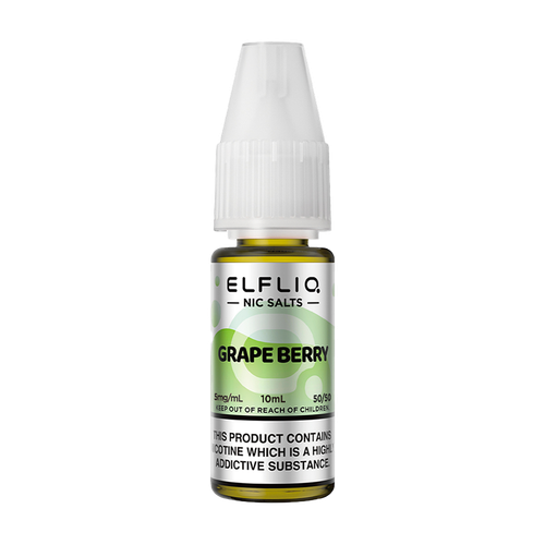 elfliq by elfbar nic salts 10ml grape berry