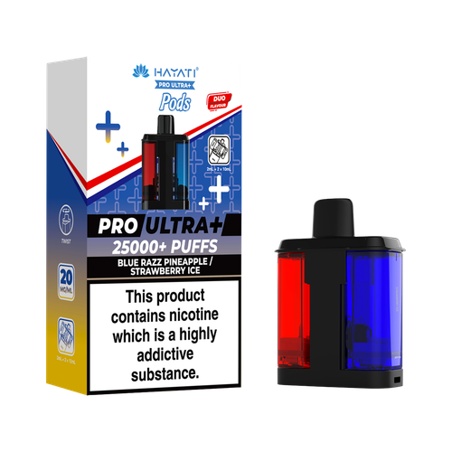 blue razz pineapple strawberry ice hayati pro ultra plus pods