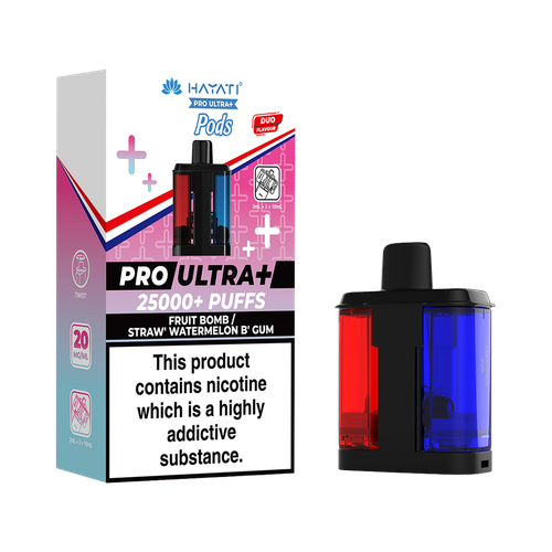 hayati pro ultra plus pods fruit bomb straw watermelon b gum
