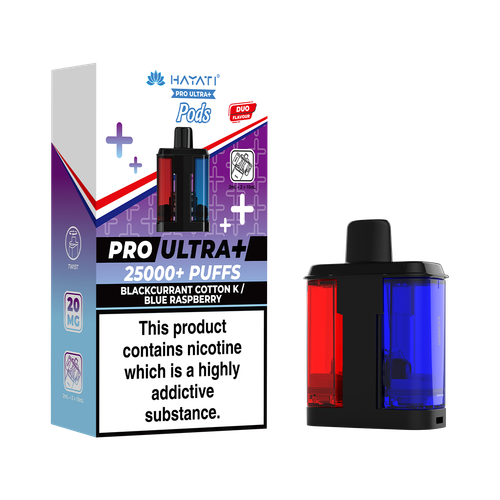 Hayati Pro Ultra Plus Pods Blackcurrant Cotton K Blue Raspberry