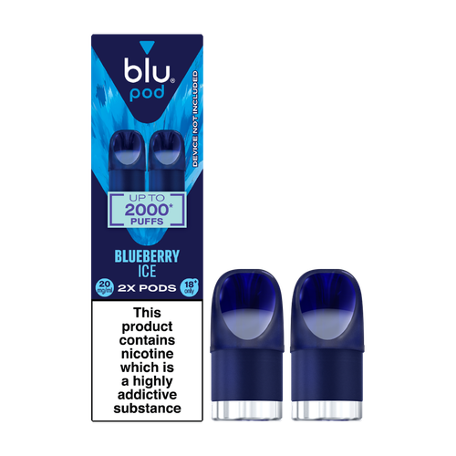 blu bar pods blueberry ice