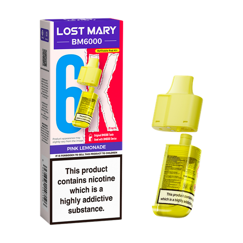 lost mary bm6000 refill pack pink lemonade