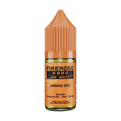 elux fire rose 5000 nic salt eliquid orange zest