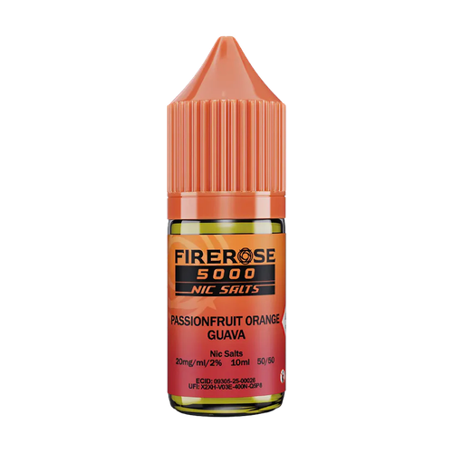 elux fire rose 5000 nic salt eliquid passionfruit orange guava