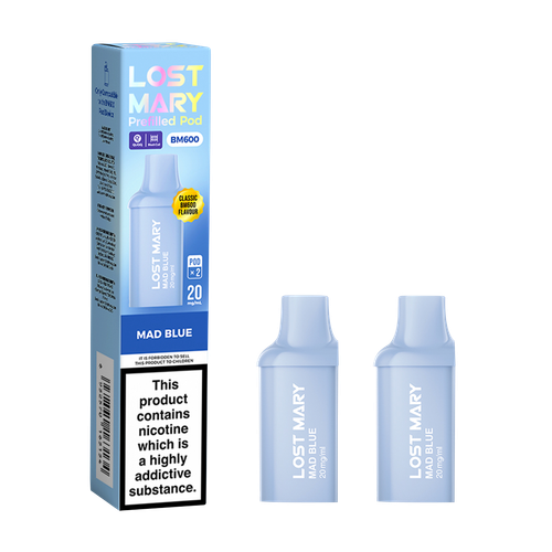 lost mary bm600 pods mad blue