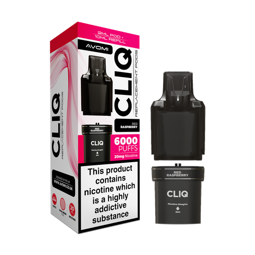 avomi cliq pods red raspberry
