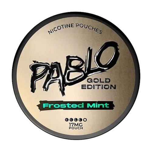 pablo exclusive nicotine pouches gold edition frosted mint
