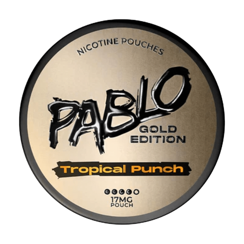 pablo exclusive nicotine pouches gold edition tropical punch