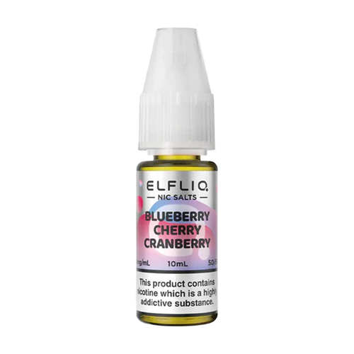 elfbar elfliq nic salts blueberry cherry cranberry