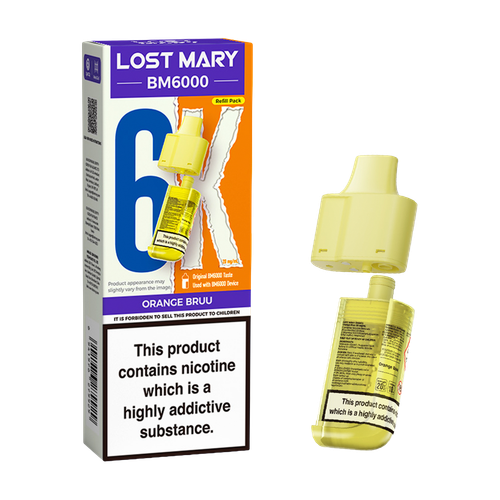 lost mary bm6000 refill pack orange bruu