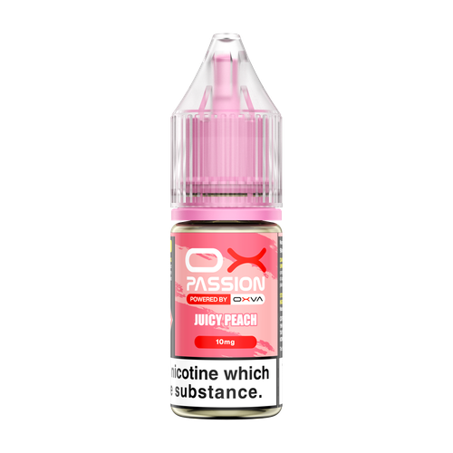 oxva ox passion nic salts juicy peach 10mg