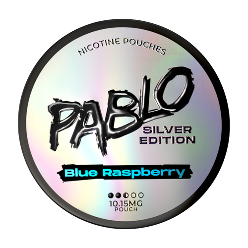 pablo nicotine pouches silver edition blue raspberry