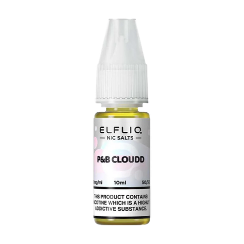 elfliq by elfbar nic salts 10ml p and b cloud
