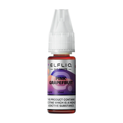 elfliq by elfbar nic salts 10ml pink grape fruit