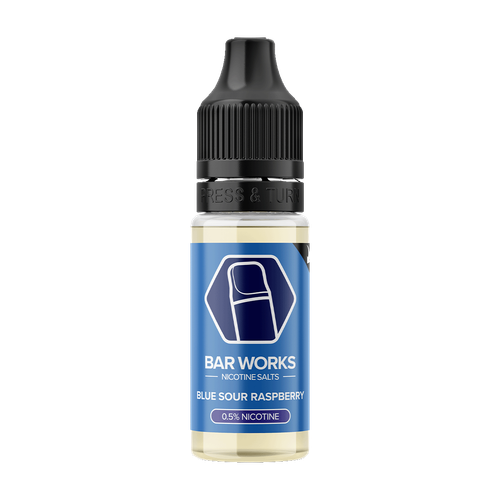 bar works nic salts blue sour raspberry 5mg- 0ml
