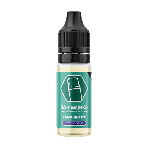 bar works nic salts spearmint ice 5mg 10ml