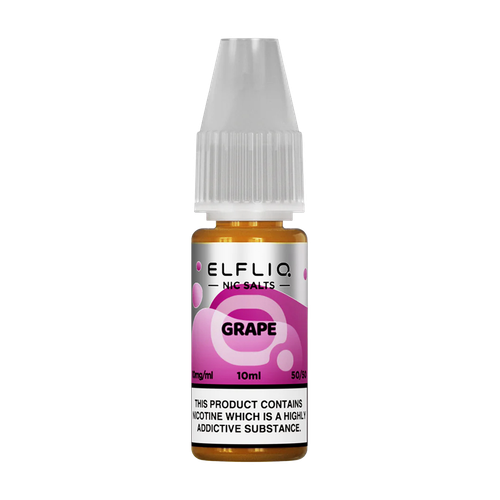 elfliq by elfbar nic salts 10ml grape