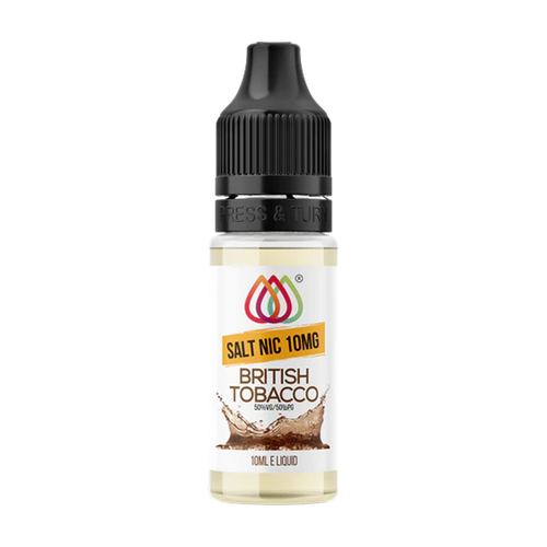 aquavape nic salt british tobacco 10mg 10ml box