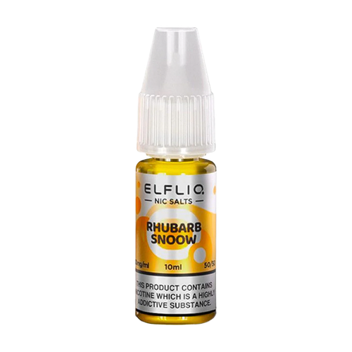 elfliq by elfbar nic salts 10ml rhubarb snoow
