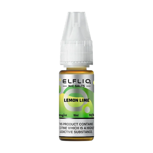 elfliq by elfbar nic salts 10ml lemon lime