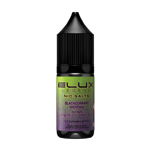 elux legend nic salts blackcurrant menthol 10ml