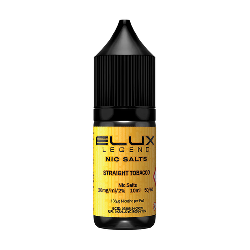 elux legend nic salts straight tobacco 10ml