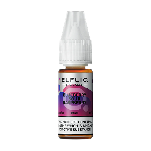 elfliq by elfbar nic salts 10ml blueberry sour raspberry