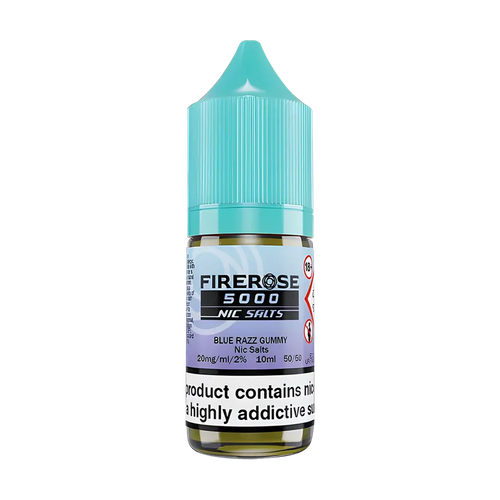 elux firerose 5000 nic salt eliquid blue razz gummy