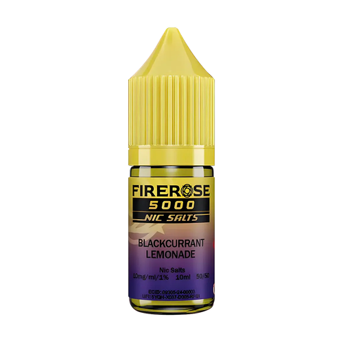 elux firerose 5000 nic salt eliquid blackcurrant lemonade