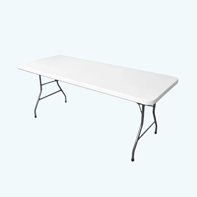 6ft Plastic Trestle Table. Ex Birmingham Commonwealth Games