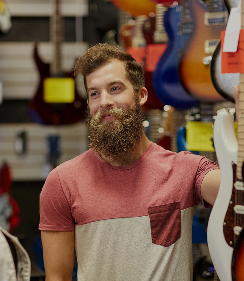 Bearded man